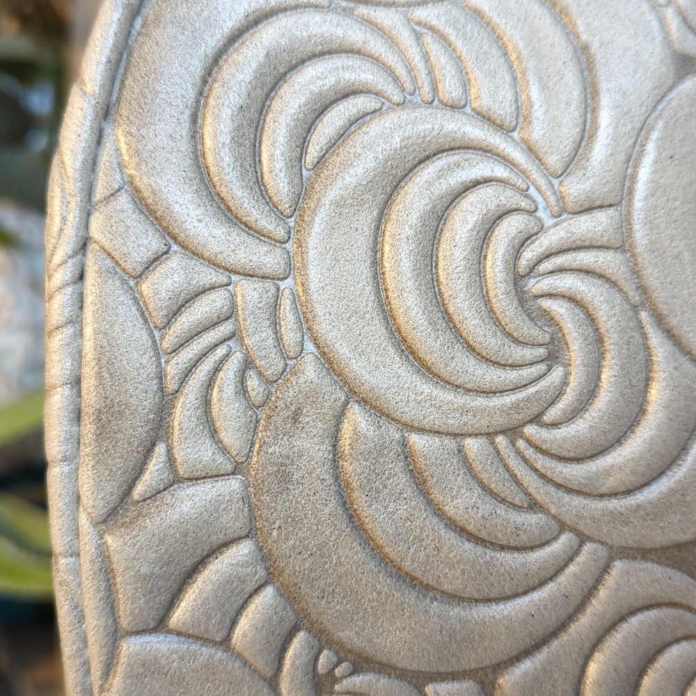 Giulia Massari swirl leather bag cream/gray - Picture 8 of 15